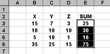 spreadsheet